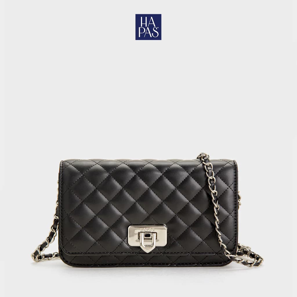 Túi Xách Nữ Đeo Chéo Ô Trám Nắp Gập HAPAS - TDC20138