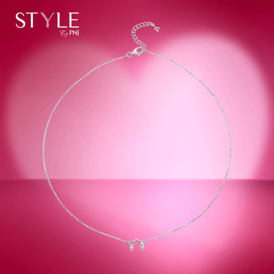 Dây cổ Bạc đính đá STYLE By PNJ XM00W000060