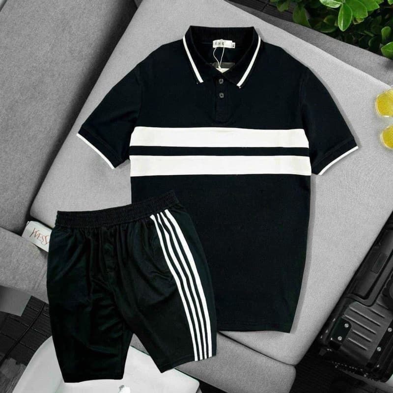 Bộ nam Bộ quần áo polo nam chất vải mềm mịn co giãn thoáng mát,bộ quần áo thể thao nam